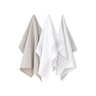 Lot De 3 Torchons Imprimé Beige Today Essential pas cher