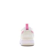Baskets Blanches/Roses Fille Puma Rebound vue 3