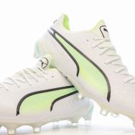 Chaussures de Football Blanc/Vert Homme Puma King Ultimate 107097 vue 7