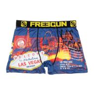 Boxer Bleu/Jaune Homme FreegunLas Vegas pas cher