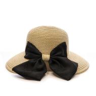 Chapeau de Paille Noir Femme Via Lorenzo Bohème vue 3
