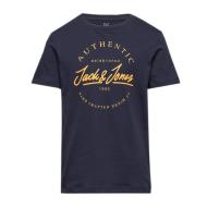 T-shirt Marine Jack and Jones Chest pas cher