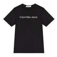T-shirt Noir Garçon Calvin Klein Jeans IU0IU00599B-3BD pas cher