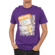 T-shirt Violet Homme Supreme Grip Gun