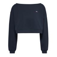 Sweat Marine Femme Tommy Hilfiger Off Shoulder
