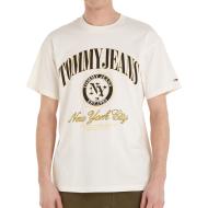 T-shirt écru Homme Tommy Hilfiger Luxe Varsi