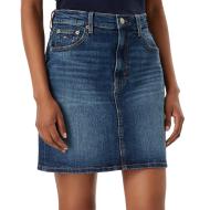 Jupe en Jean Bleu Femme Tommy Hilfiger Mom pas cher