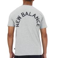 T-shirt Gris Homme New Balance Seasonal MT43907 vue 2
