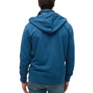 Sweat Zippé Bleu Homme Superdry Essential Washed Ziphood vue 3