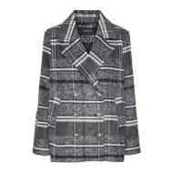 Manteau Gris à carreaux Femme Vero Moda Rose pas cher