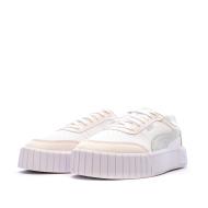 Baskets Blanc/Rose/Gris Femme Puma Carina Mia vue 6