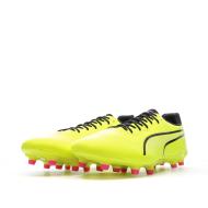 Chaussures de Foot Jaunes Homme Puma King Pro FG/AG vue 6