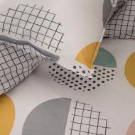 Parure De Lit Blanche Ronds 220x240 Today Coton 57 Fils Sunshine vue 3