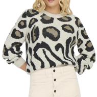 Pull Noir/Beige Femme JDY Lorraine