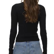 Pull Noir Femme Vero Moda Paula vue 2