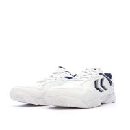 Chaussures de Sport Blanc/Marine Homme Hummel Court Control II vue 6
