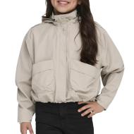 Veste Coupe Vent Beige Fille Kids ONLY Kogmamba pas cher