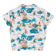 Chemise Blanche à fleurs Fille Roxy Ring Ring vue 2