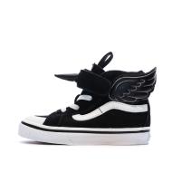 Baskets Noires/Blanches Enfant Vans Flying Sk8-hi pas cher
