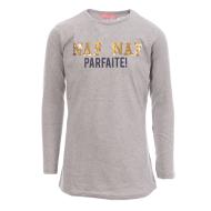 T-shirt Gris Fille Naf Naf 4043 pas cher