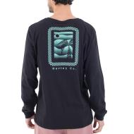 T-shirt Manches Longues Noir Homme Hurley Evd Checker vue 2