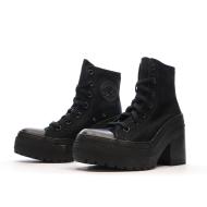 Baskets Noires Femme Converse Chuck 70 De Luxe Heel vue 6