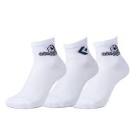 3x Paires de Chaussettes Blanches Homme Converse S7021462 pas cher