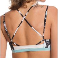 Haut De Bikini Noir à fleurs Femme Roxy Fitness vue 2