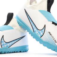 Chaussures de Football Blanc/Bleu Junior Nike Zoom Vapor 15 Academy TF vue 7