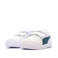 Baskets Blanches/Vertes Garçon Puma Shuffle Downtown vue 7