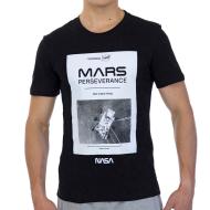 T-Shirt Noir Homme Nasa MARS01T