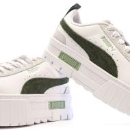 Baskets Blanches/Vert Femme Puma Mayze vue 7