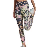 Legging Marine Imprimé Femme Adidas Farm Feel pas cher