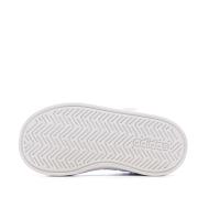 Baskets Blanc/Argent Enfant Adidas Grand Court vue 5