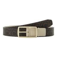 Ceinture Noir/Beige Femme Calvin Klein Jeans Réversible pas cher