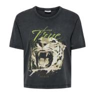 T-shirt Noir Femme JDY Elina vue 3