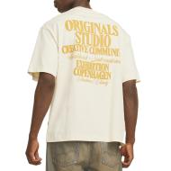 T-Shirt Beige Homme Jack & Jones Bury vue 2