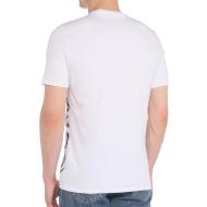 T-shirt Blanc Homme Guess Vertical vue 2