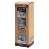 X7 Paires de Chaussettes Noir/Gris Homme RICA LEWIS SOC pas cher