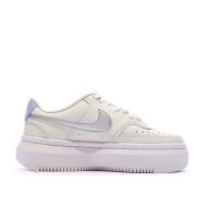 Baskets Blanches/Argent Femme Nike Court Vision Alta vue 2
