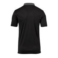 UHLSPORT Offense 23 Men’s Grey/Black Polo Shirt Photo of the Espace des Marques %store% store - view of %key%
