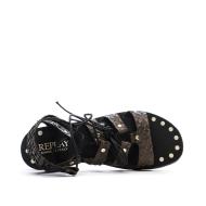 Sandales Noir Femme Replay Manila Slave vue 4