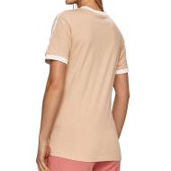 T-shirt Beige Femme Adidas Stripes vue 2