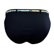 Braguita de bikini negra para mujer «Grain de Sable» con colgante ver 2