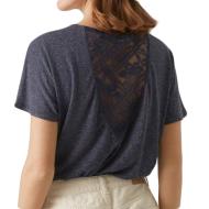 T-shirt Marine Chiné Femme Vero Moda Marijune vue 2