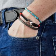 Bracelet Noir Homme Geographical Norway 315033 vue 2