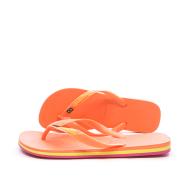 Tongs Orange Homme Havaianas Brasil Layers pas cher