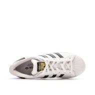 Baskets Blanches/Noires Enfant Adidas Superstar vue 4