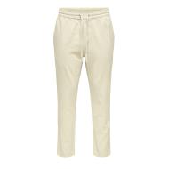 Pantalon Écru Homme ONLY & SONS Cot Lin