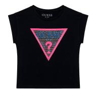 T-shirt Noir/Rose Fille Guess J1RI26